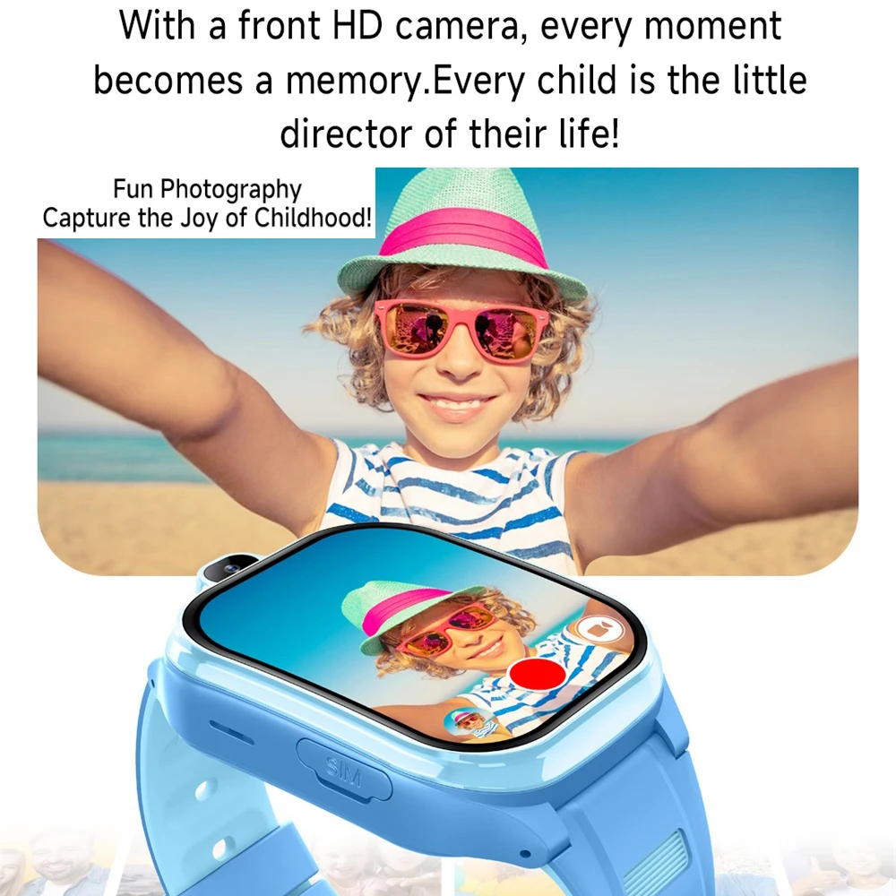 Nuovo orologio intelligente 4G per bambini GPS Videochiamata APP Scarica Smartwatch per bambini Assistente vocale Orologi per telefono Chat vocale Telecamera Sveglia