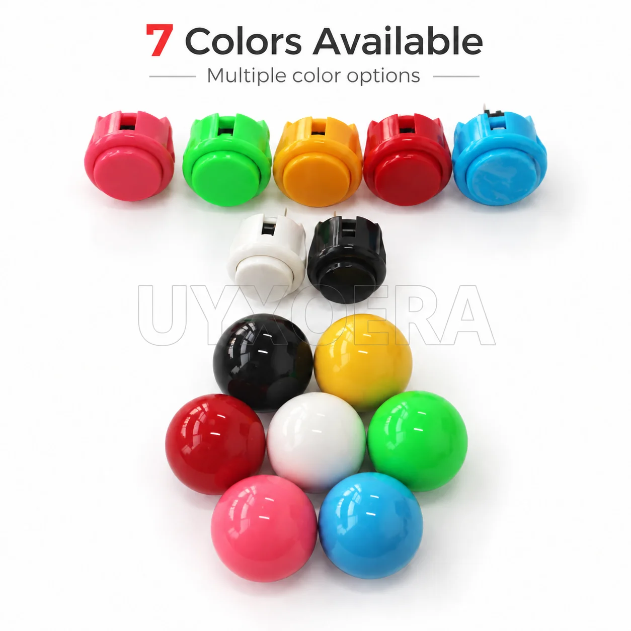 1 Player Arcade DIY Kit Copy Sanwa Joystick 30mm 24mm Push Buttons Zero Delay USB Encoder for PC Raspberry Pi