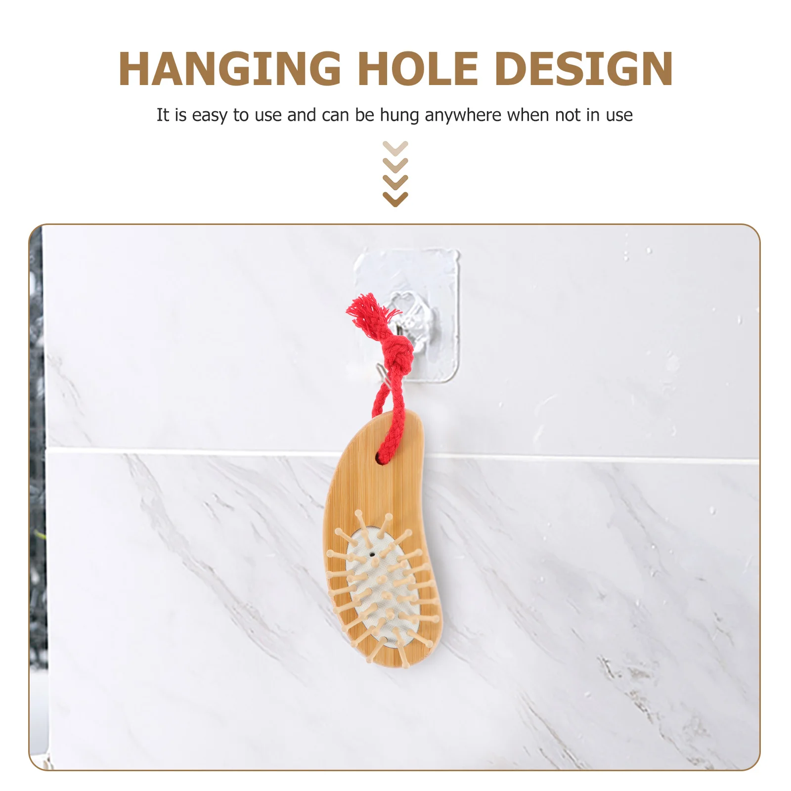 

2Pcs Hair Comb Wooden Massage Comb Gentle Scalp Stimulator Detangler Portable Hairdressing Brush for Women