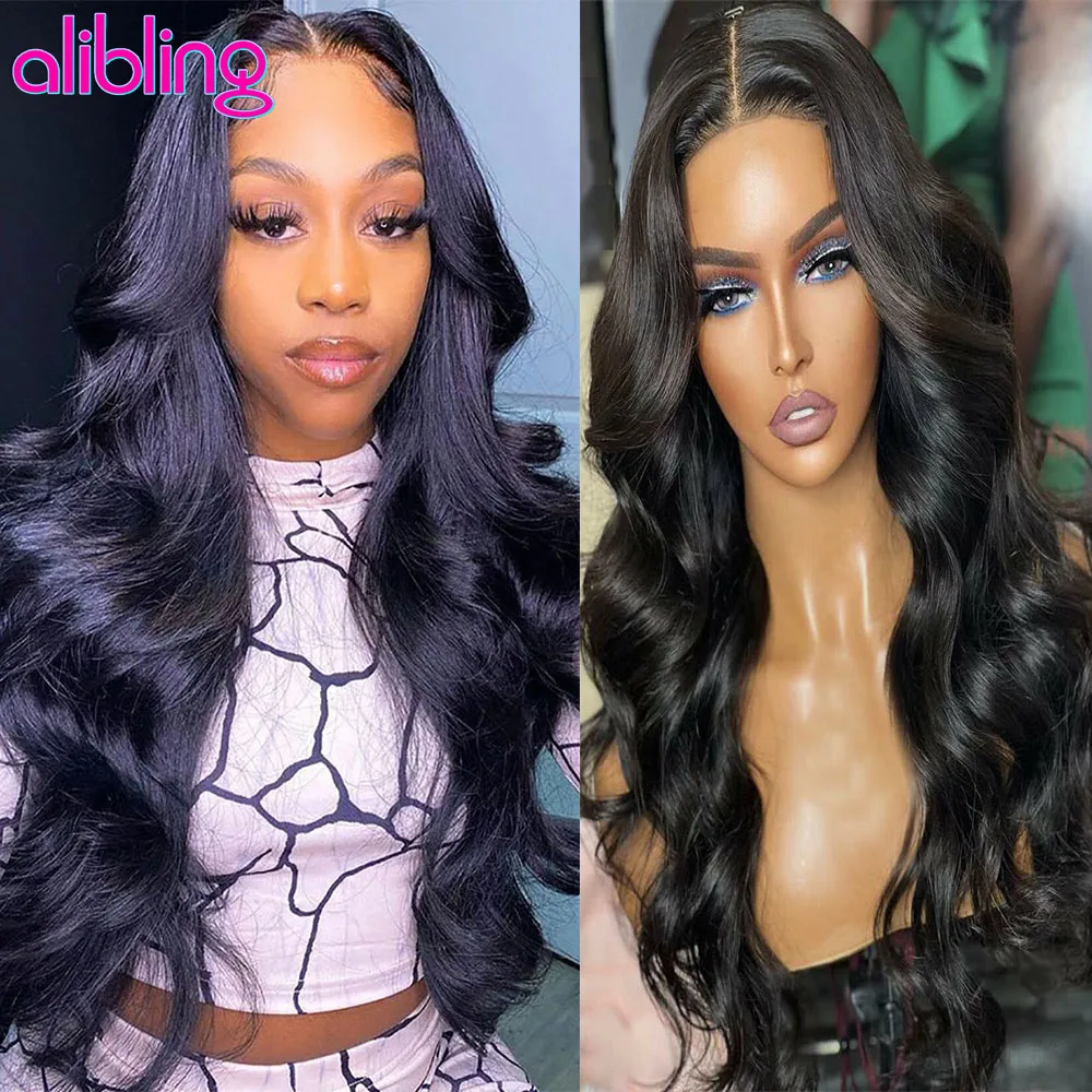 Remy Hair Lace Frontal Wigs 4x4 5x5 Lace Closure Human Hair Wig For Women 180% Brazilian Body Wave Transparent Lace Frontal Wigs