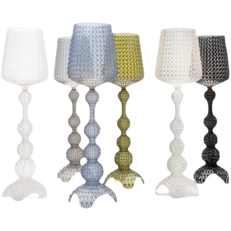 

Living room floor lamp hollow ins bedroom modern wine glass Internet celebrity floor lamp