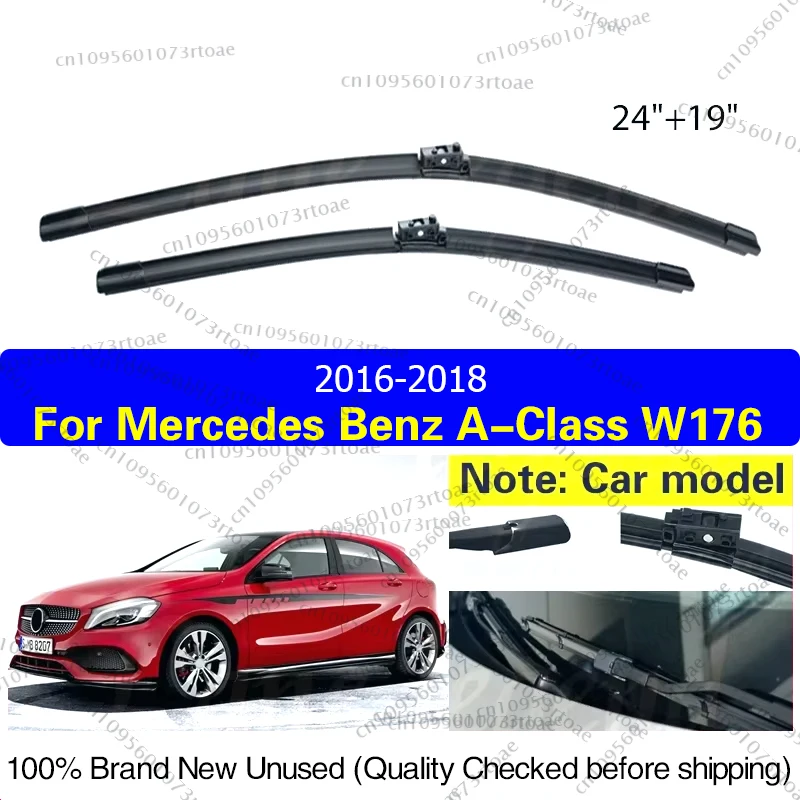 

Car Wiper For Mercedes Benz A Class W176 2016 2017 2018 Front Wiper Blades Soft Rubber Windscreen Windshield A160 A180 A200 A45