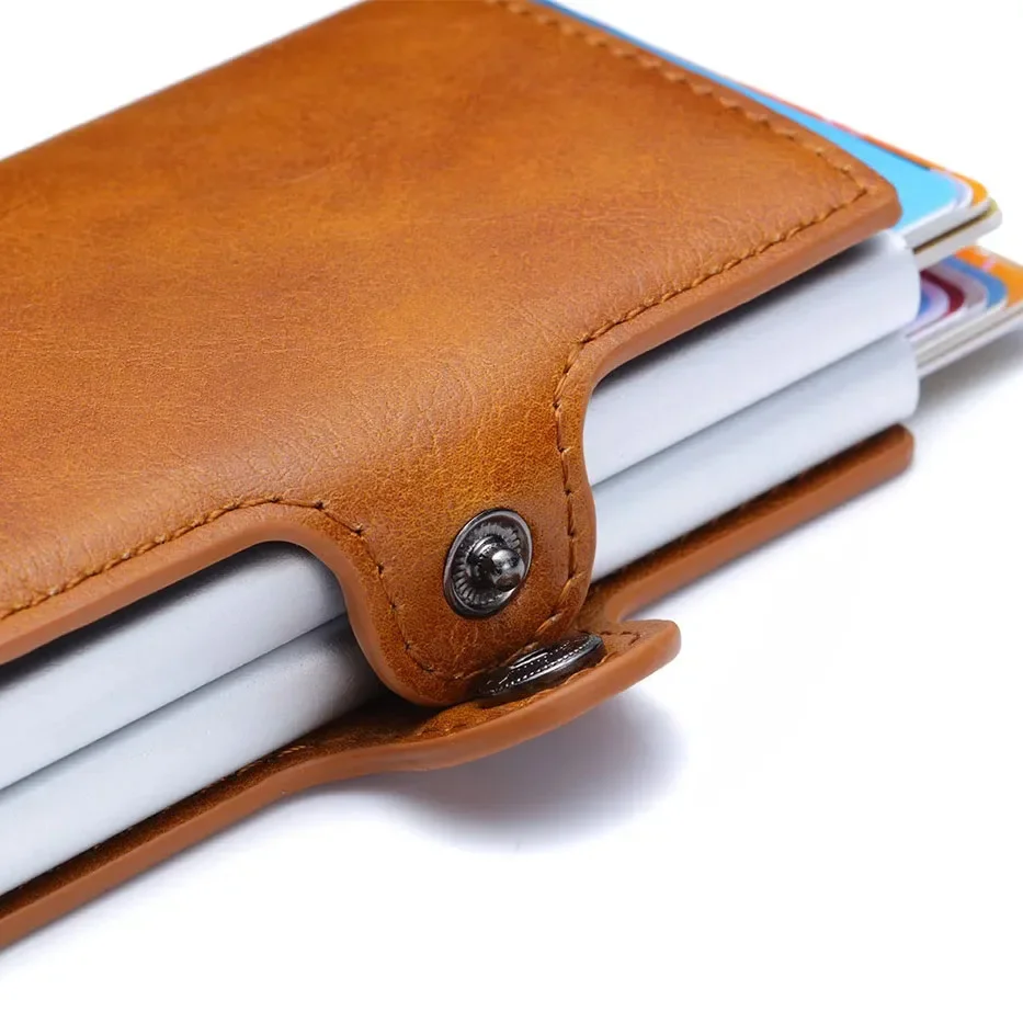 Rfid الرجال بطاقة محافظ ألياف الكربون سليم محفظة صغيرة 14 حاملي بطاقة حقيبة المال الصغيرة الذكور المحافظ #4