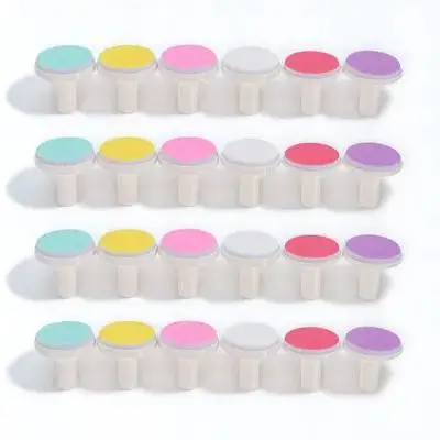 24 pezzi tamponi per tagliaunghie per neonati elettrici sicuri durevoli lunga durata unghie pulite lisce regalo nuovi genitori tampone per lima per unghie per bambini