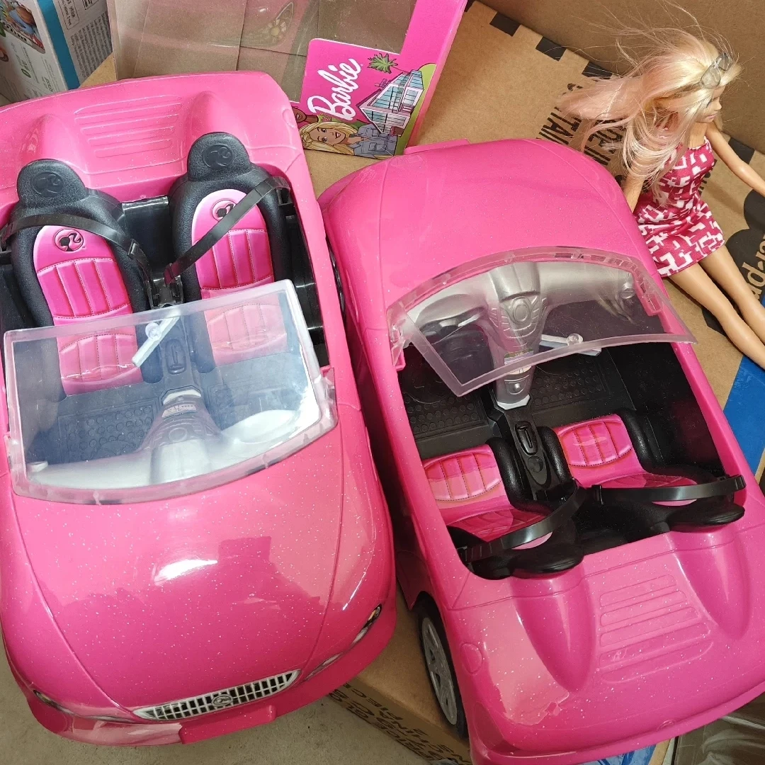 

Кукла Барби, блестящий розовый трансформируемый автомобиль, набор игрушек, красивая кукла Барби, коллекция принцесс, сверкающий детский подарок на день рождения для девочек