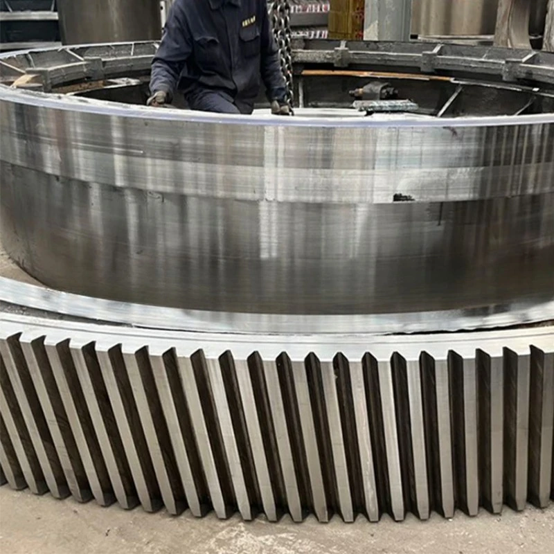 Dryer outer gear ring, non-standard processing, rotary kiln large gear, gear shaft supply
