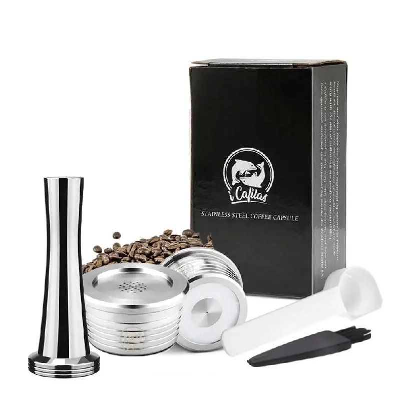 Cápsula reutilizável para máquina de café Delta Q NDIQ7323, filtro de café recarregável de aço inoxidável, acessórios para café