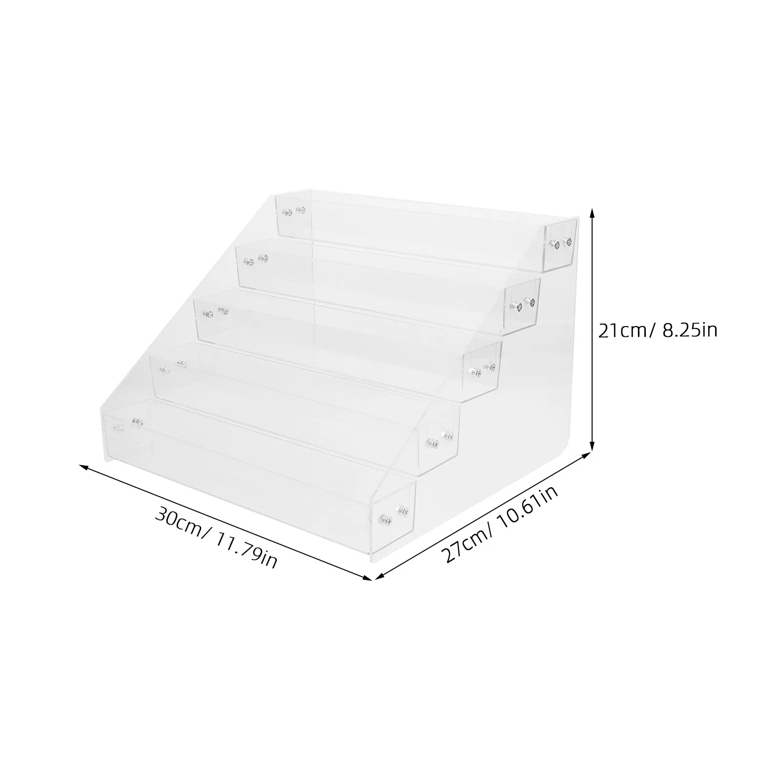 5 Tier Acrylic Cigarettes Display Rack Clear Organizer for Store Countertop Seasoning Spice Rack Kitchen Cabinet view 5