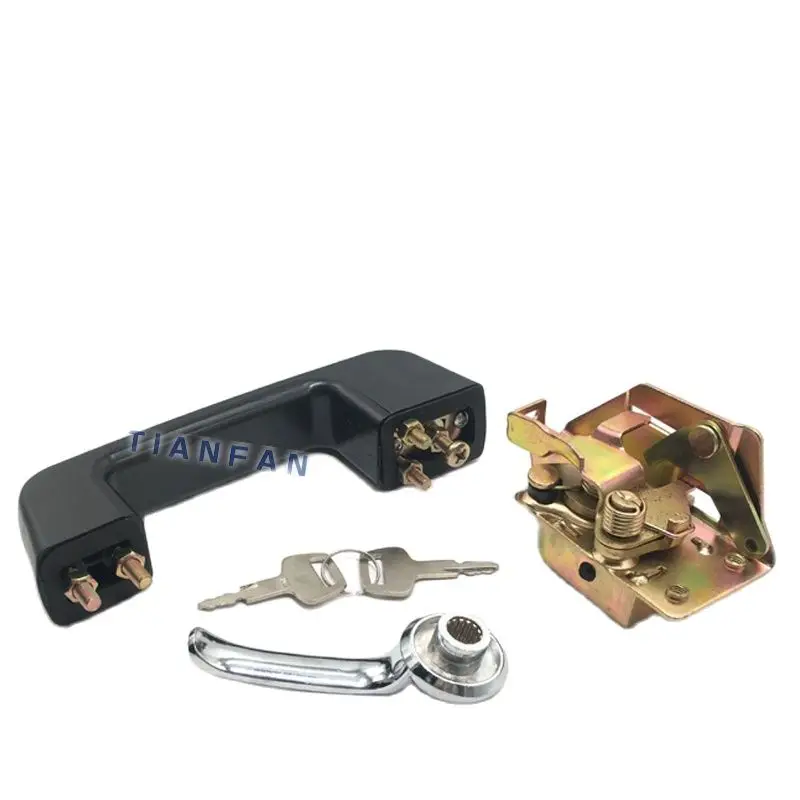 

Excavator Door Locking Block Outer Handle Assembly Locks Excavator Parts For R55-7 R130 200 210 220 260-5