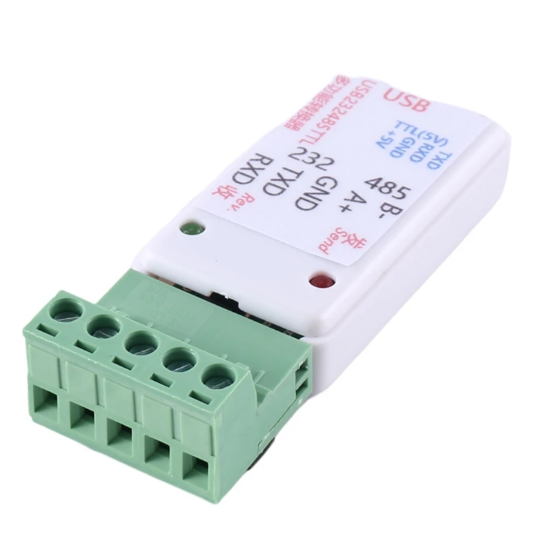 3 In1 USB 232 485 TO RS485 / USB TO RS232 / 232 TO 485 Converter Adapter Ch340 W/LED For WIN7,Linux PLC Access Control