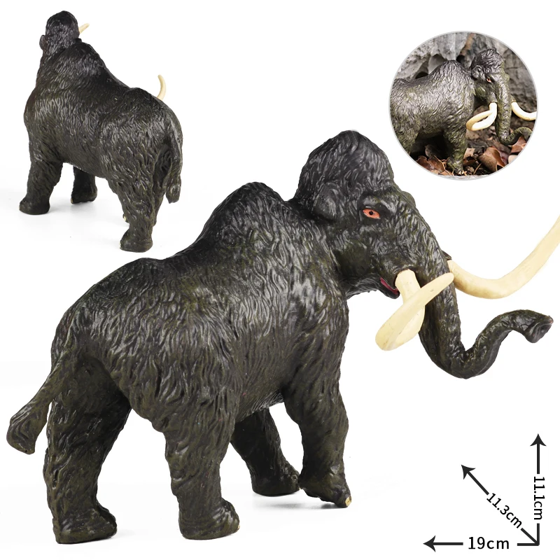 Oenux African Elephant Wild Animals Simulation Solid Big Mammoth Model Animals Figurines Action Figures Collection Kids Toy Gift