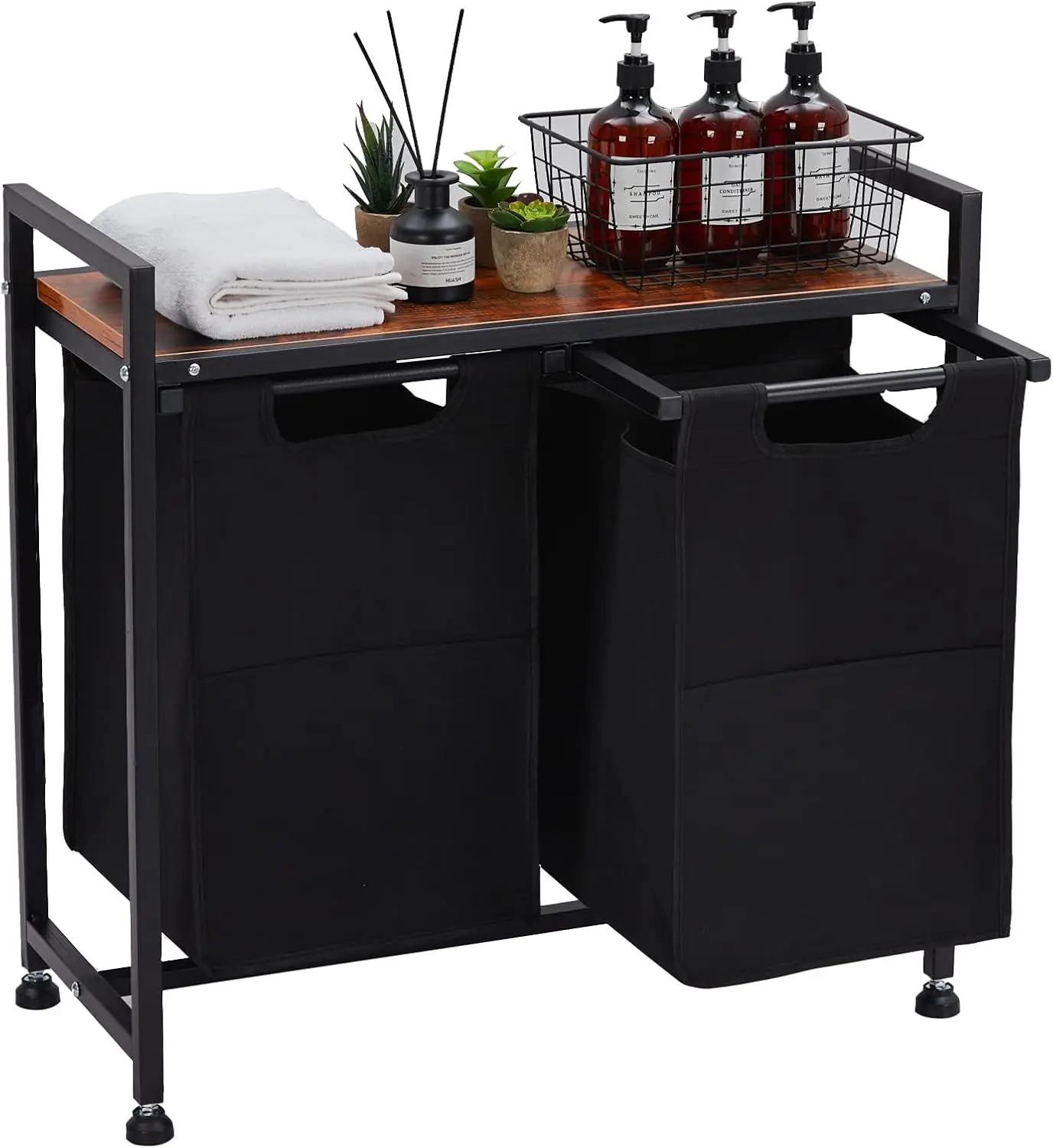 

Корзина для белья с полкой, 2 корзинки-органайзера, сортировщик с вынимаемым мешком, верхняя полка, корзина для одежды