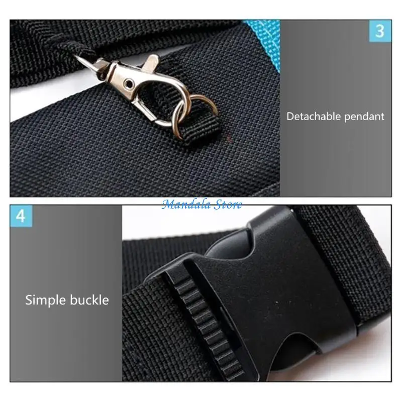 U2JC Durable Oxford Nurse Waist Bag Tool Multi-functional Electrician Fanny Pack