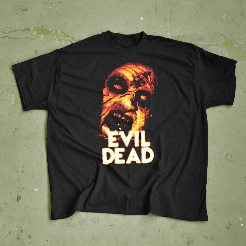 Evil Dead T-Shirt Sam Raimi Horror Movie Tee Cult Classic 80s Film Shirt All-season casual comfortable base layer T-shirt unisex