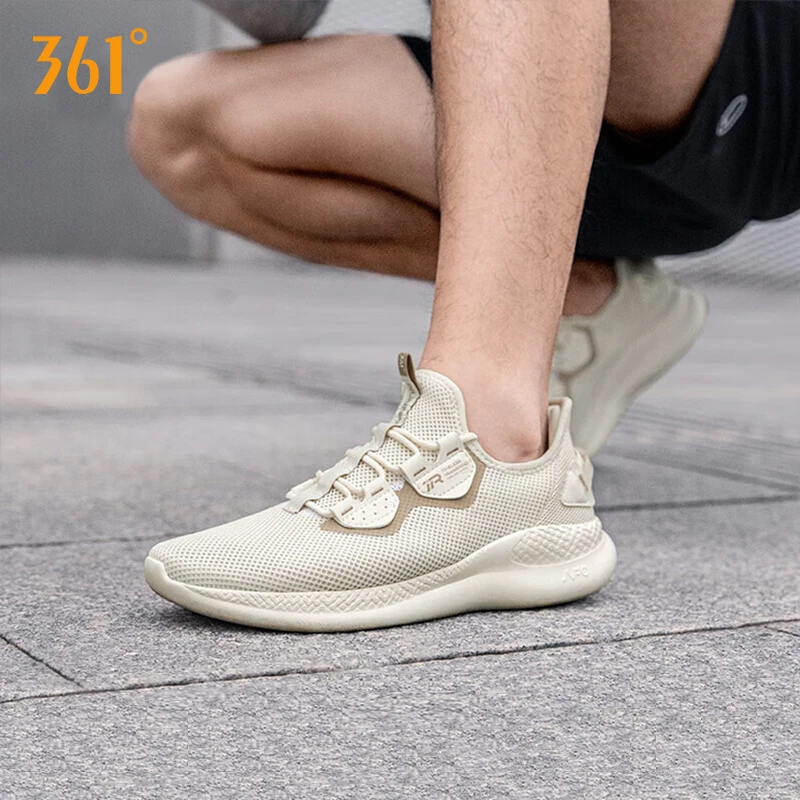 

361 ° Men's Sports Shoes 2024 Summer New Mesh Lightweight Breathable Soft Sole Shock Absorbing Running Shoes