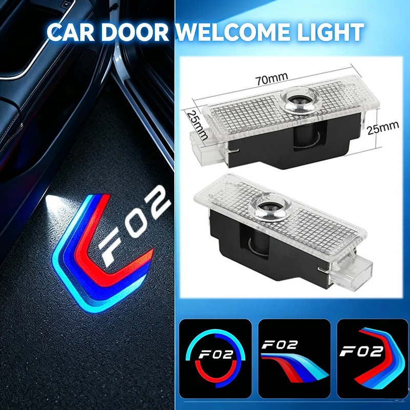 2PCS For BMW 7 Series F02 2008-2015 730Li 740Li 750Li 760Li LED Car Door Welcome Lights Projector Ghost Shadow Lamp Accessories