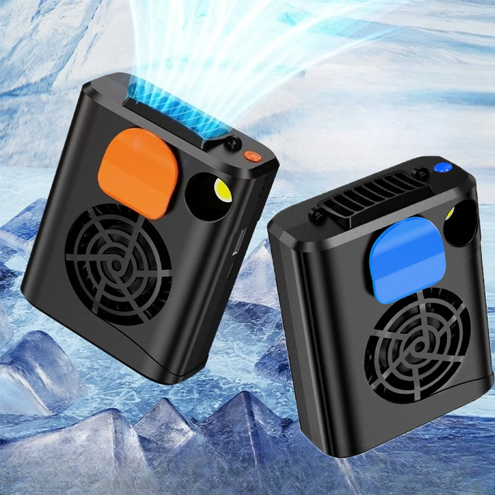 

Портативный поясной вентилятор, уличный подвесной шейный вентилятор с внешним аккумулятором, 5, сильный ветер, портативный поясной вентилятор с зажимом для занятий спортом, работы