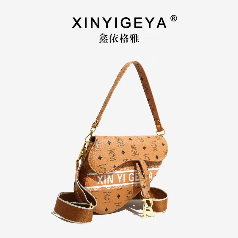 Yao Dongผู้หญิงยอดนิยมสุภาพสตรีหนังคลาสสิกCrossbodyกระเป๋าไหล่กระเป๋าMessager Luxury Elegant