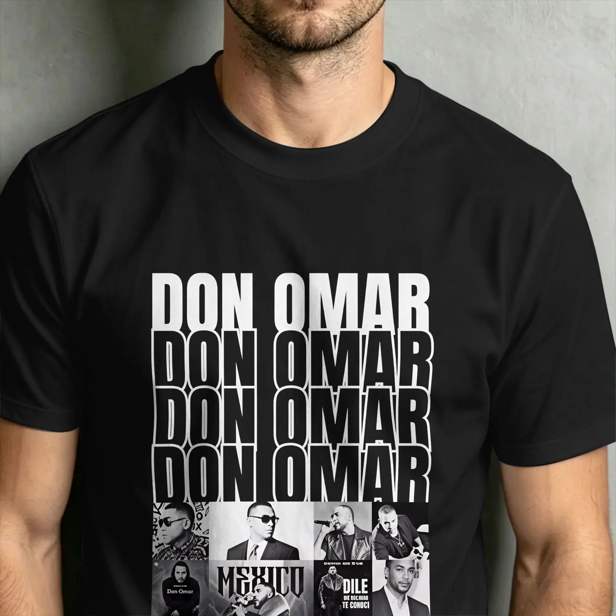 Camisetas para hombre Rapper Don Omar The Last King Tour 2026, camisetas de algodón puro, camisetas de manga corta, ropa con cuello redondo, talla