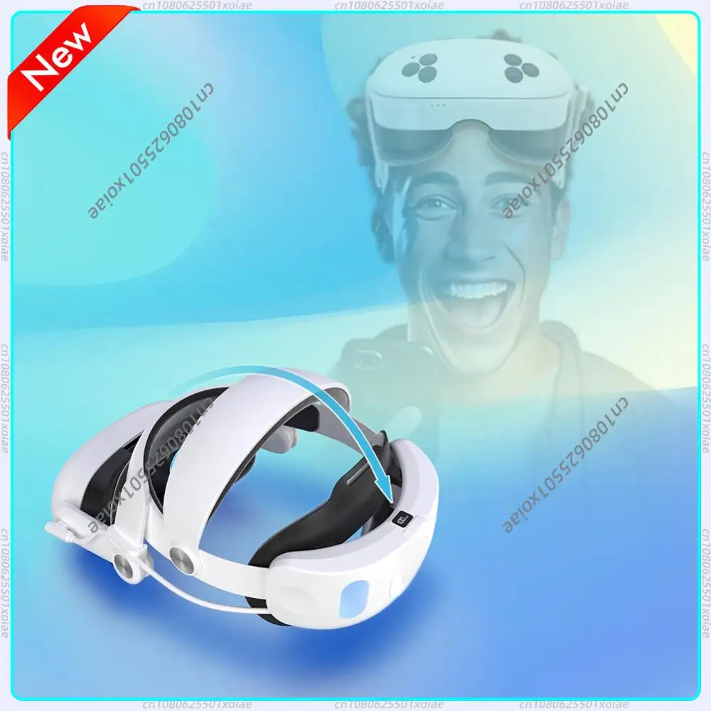 Battery Head Strap 10000mAh Adjustable Strap Head Strap with Battery Pack Elite Strap Replacement for Meta Quest 3S VR Headset