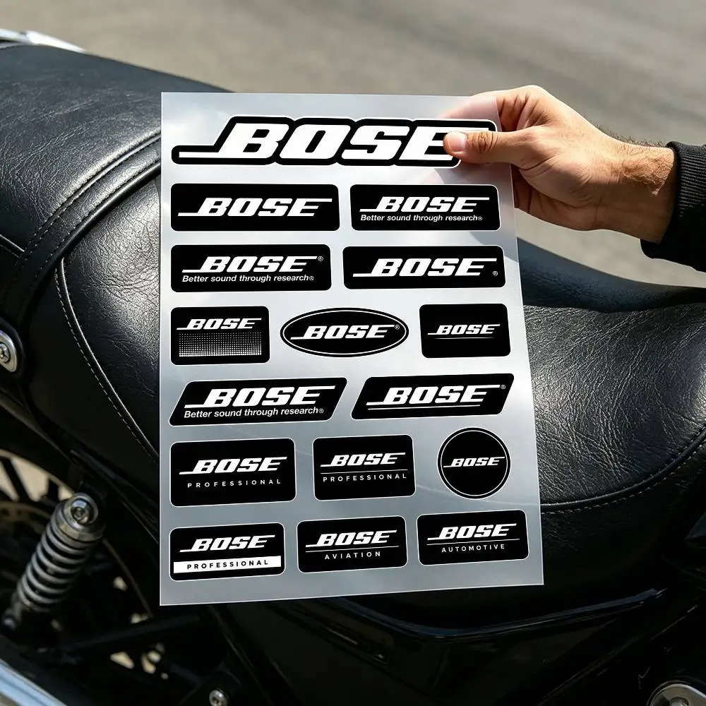 high contrast boses decal Motorcycle Stickers Waterproof for Motorbike Fuel Tank DIY Racing Helmet Scooter Fairing Vinyl Decals
