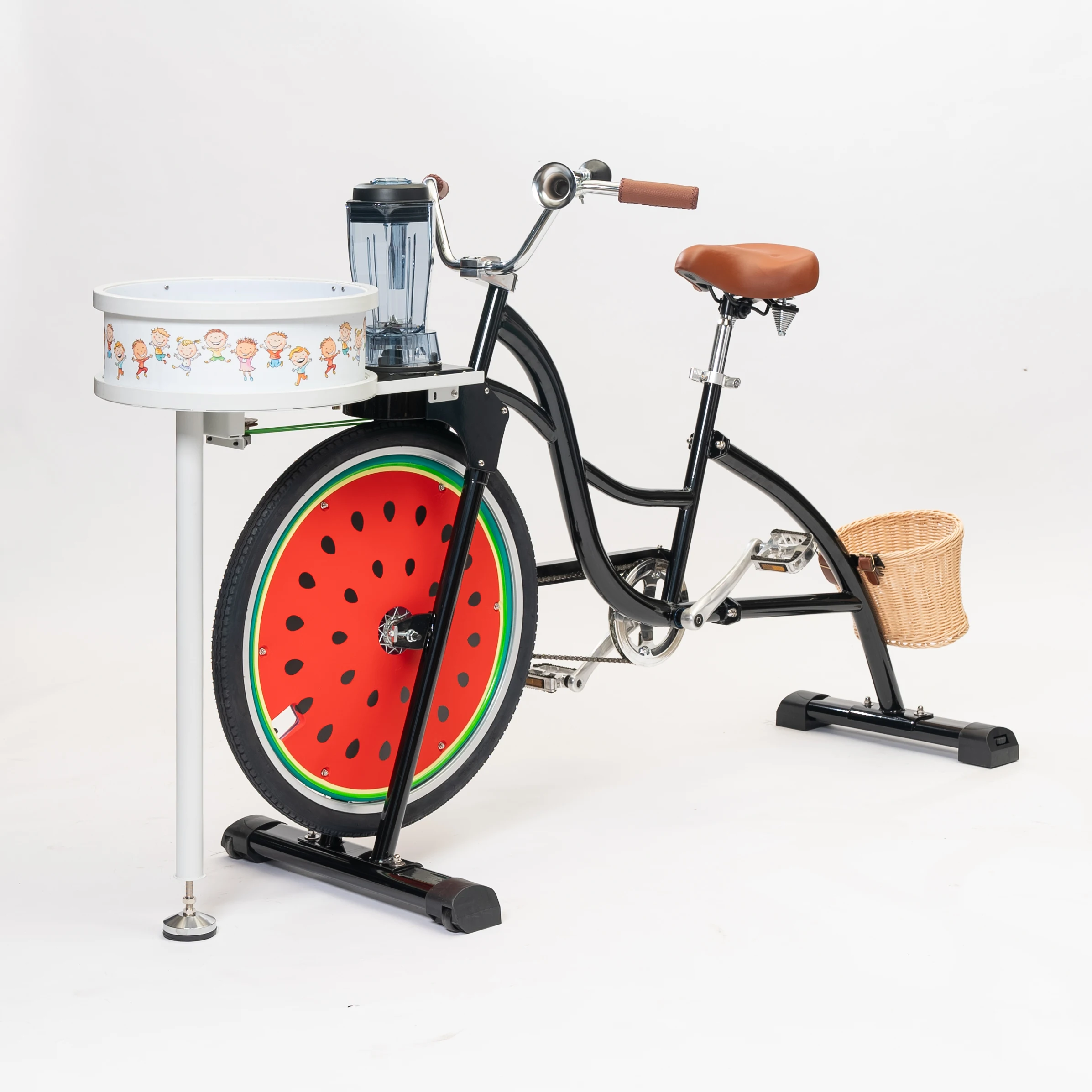 

ATV&UTVEXI Aluminum Alloy Pedal Power Bubble Machine Bike Single Speed 150kg Load Capacity School & Juice Shop Use