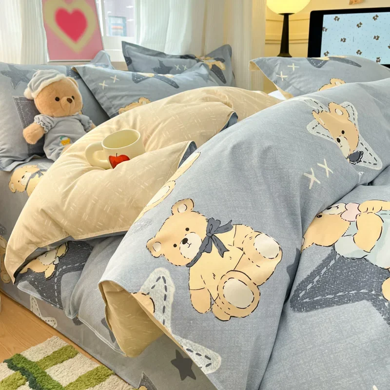 

Pure cotton quilt cover single piece 150x200x230 single quilt cover cotton 2025 new printing small fresh single product series