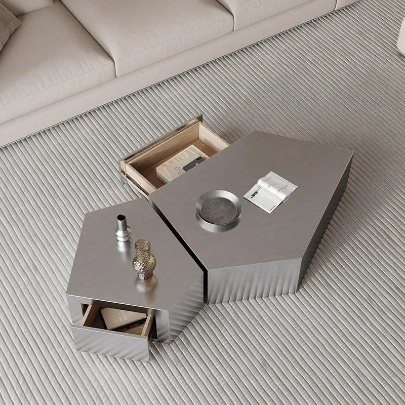 

Luxury Mechanism Coffee Table Ornaments Drawers Design Nordic Coffee Tables Minimalist Bedroom Mesa Auxiliar Salon Accessories