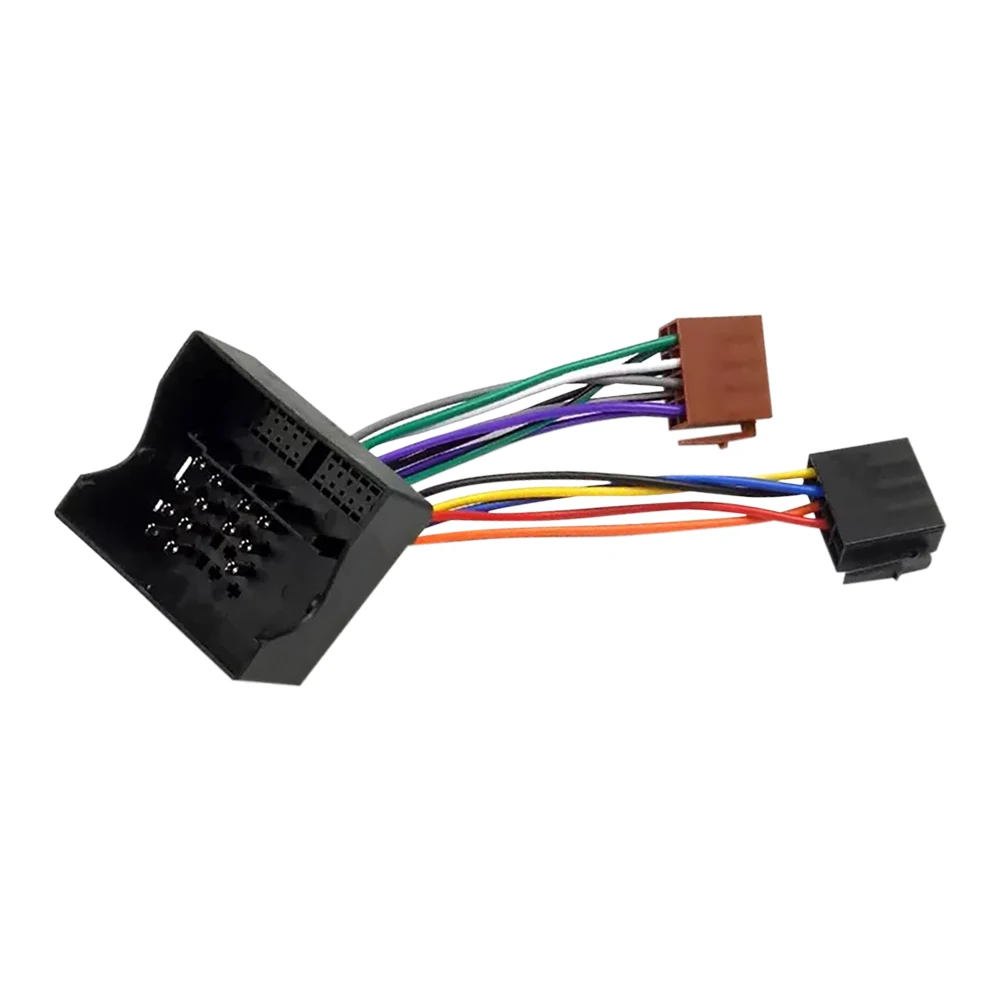 Car Stereo Audio ISO Wiring Harness Cable for ISO Car Radio Automotive Electrical Cable, Compatible with Volkswagen Audi Skoda
