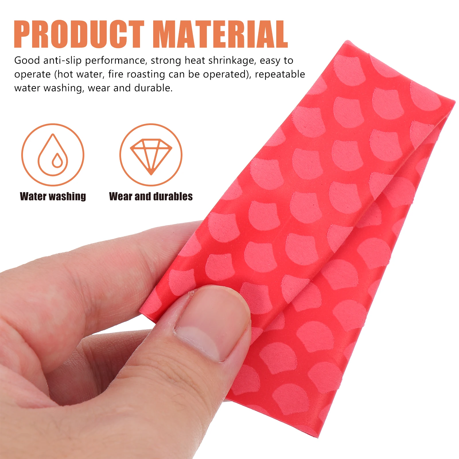 

Key Non-slip Drum Stick Cover Drumsticks Anti -sliding Red Irradiation Cross-linked Polyethylene Covers