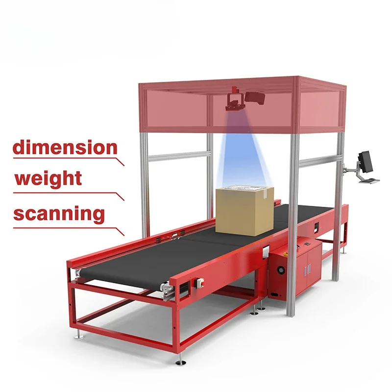 Efficiency Parcel DWS system fast scan 3d volume camera measuring Dimensioning Weighing Scanning Sorting Machine