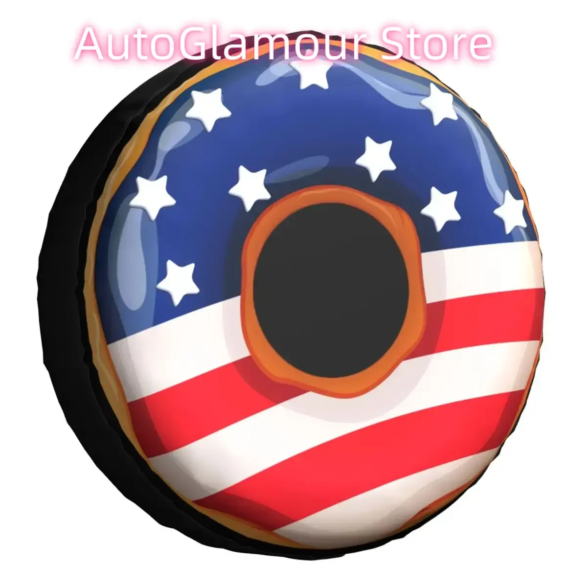 

Пончик с флагом США, чехол для запасного колеса для Jeep Pajero Custom Donut, водонепроницаемые чехлы на колеса автомобиля 14 дюймов, 15 дюймов, 16 дюймов, 17 дюймов