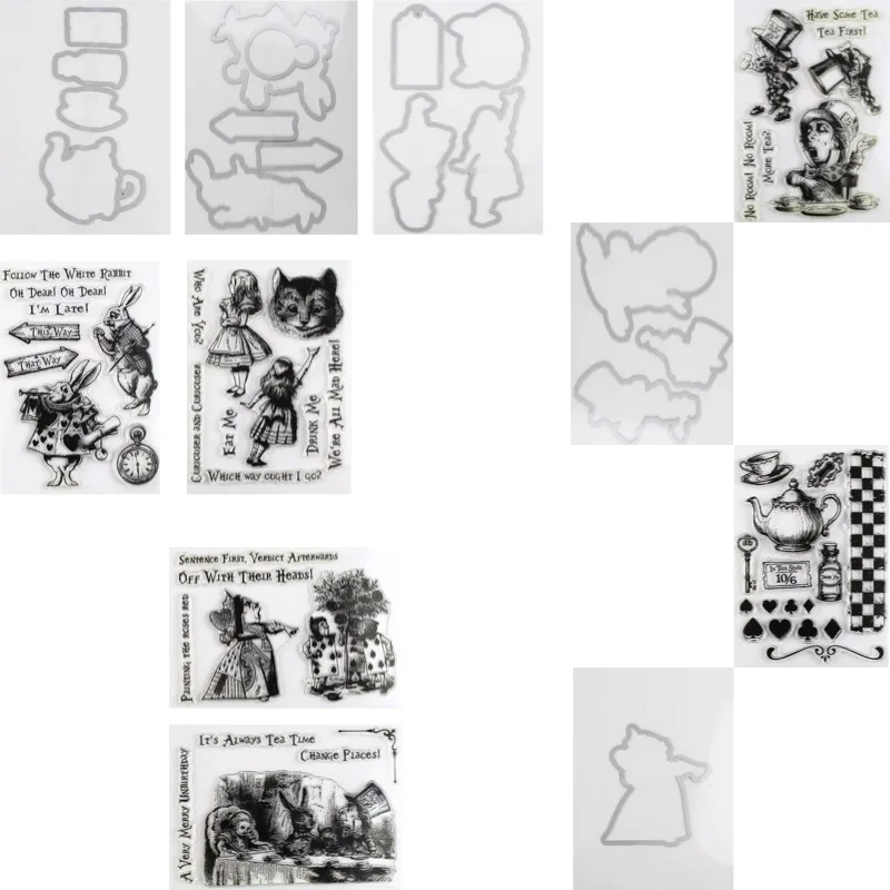 Follow the White Rabbit Stamps And Dies New Arrival 2026 Scrapbook Diary Decoration Stencil Embossing Template DIY Greeting Card