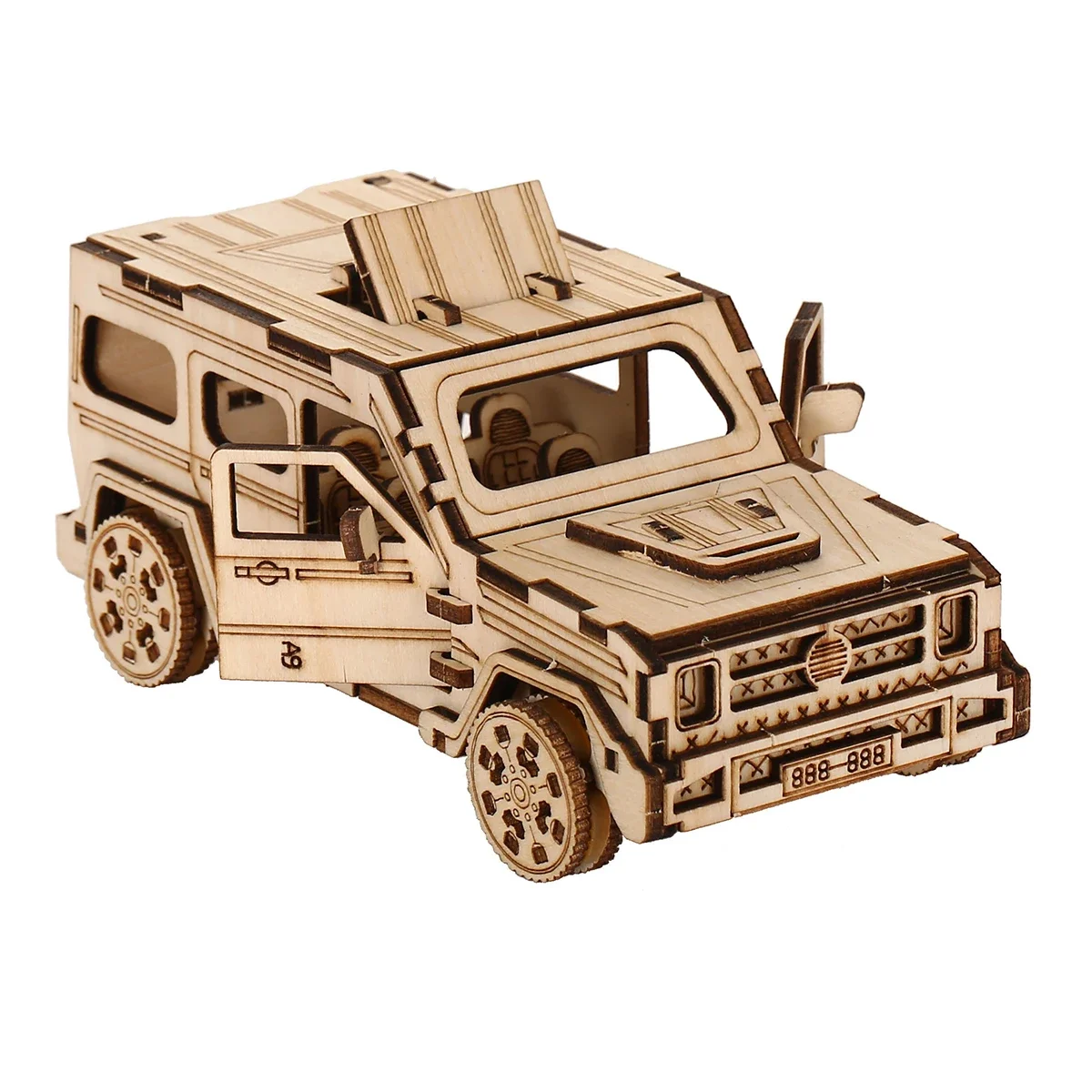 Puzzle in legno per auto SUV 3D, modello in scala, Kit modello fai da te, regalo artigianale, decorazione per la casa, Kit modello meccanico,