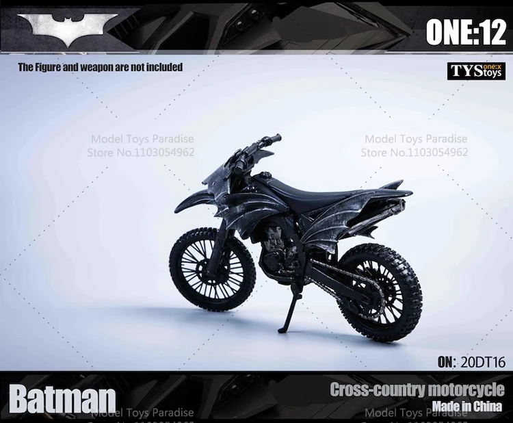 TYSTOYS 20DT16 1/12 Scale Batman Motorcycle Retro ocomotive Model Scene Accessories Fit 6inch Soldier Action Figure Body