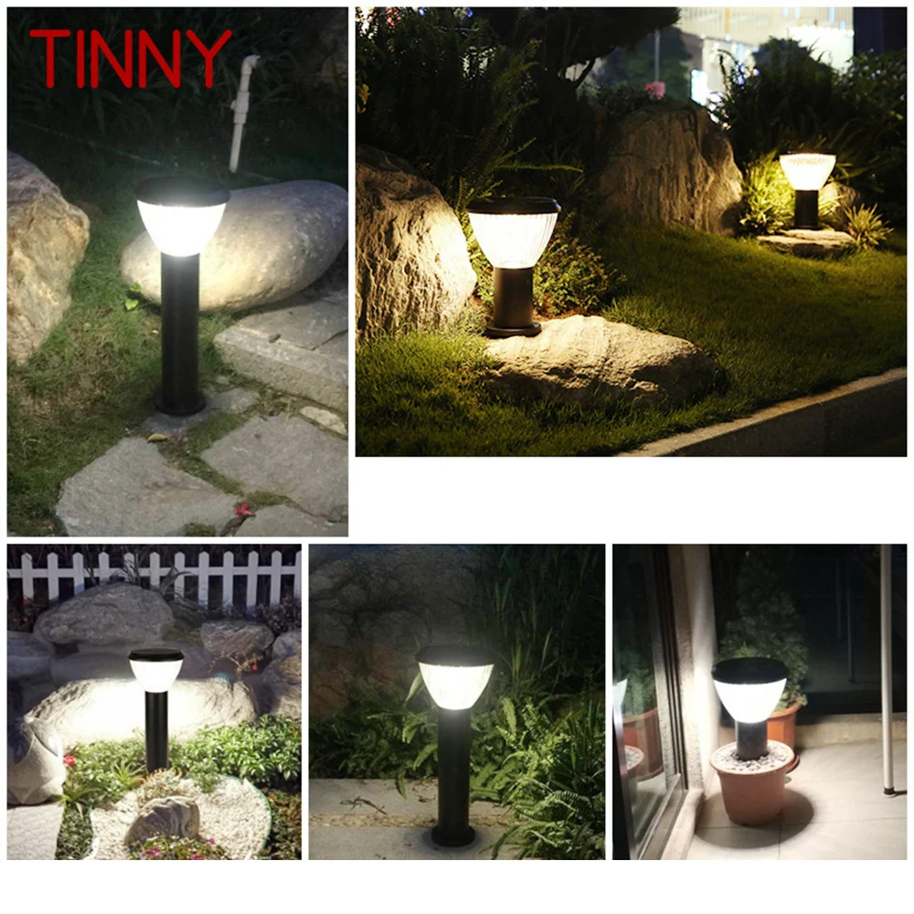 

TINNY Modern Outdoor Solar Lawn Lamp Fixtures LED Waterproof Patio Garden Light for Home Porch Villa