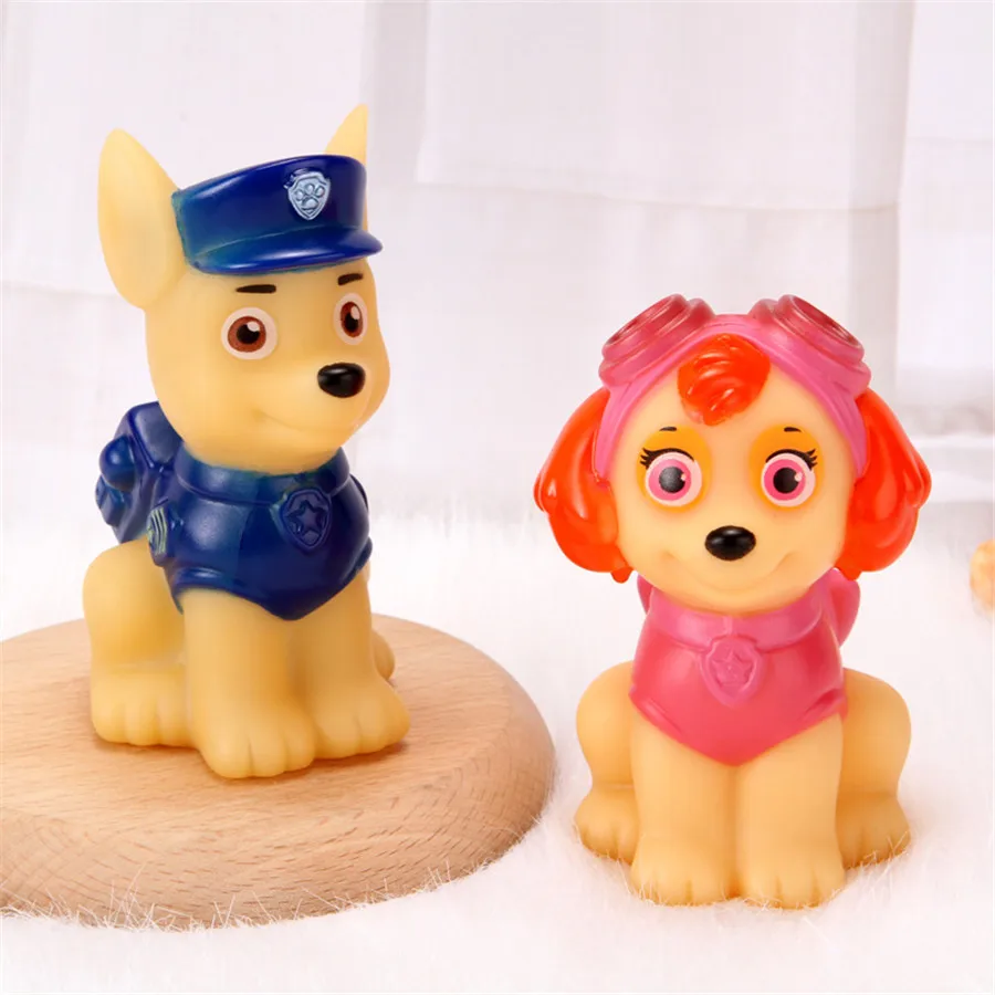 Paw Patrol Piggy Night Light น่ารักการ์ตูนเรืองแสง Chase Skye ของเล่นเด็กน่ารักโคมไฟข้างเตียงของขวัญวันเกิด