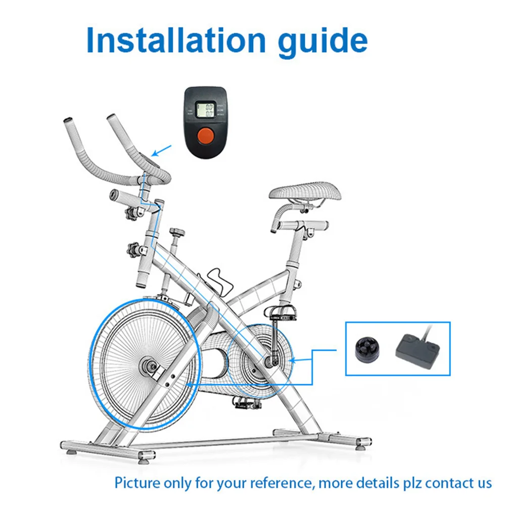 Exercise Bike Walking Machine with LCD Display Monitor for Speed Distance and Calories Tracking Indoor Workout