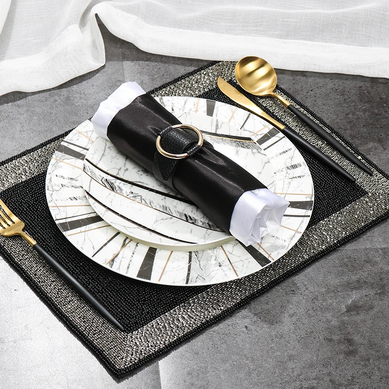 المطبخ الحديثة الجدول مجموعة أدوات المائدة كاملة العظام الصين مطعم مجموعة أدوات المائدة الكاملة الفاخرة الأسود أطباق فاجيلا عشاء تخدم #2