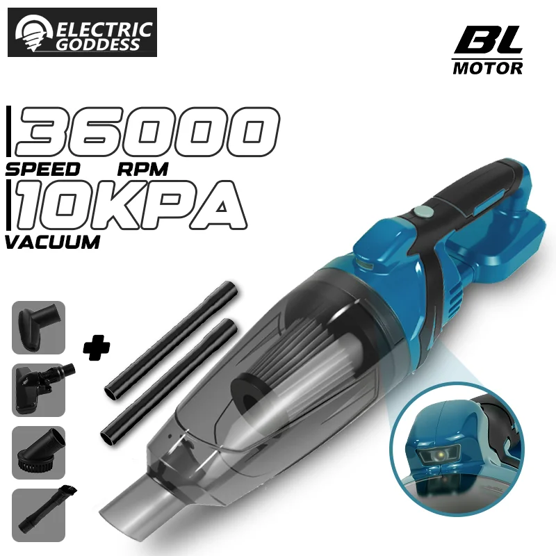 

Электрическая богиня 10 кПа бесщеточный электрический пылесос беспроводной ручной чистящий инструмент для пыли дома для Makita 18 В аккумуляторный штифт
