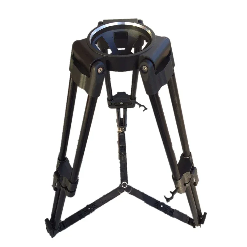 Professional Short Tripod Stand Aluminum Tripod Legs Video Camera Tripod Load 50kg for Pan 100mm Bowl Fluid Drag Head