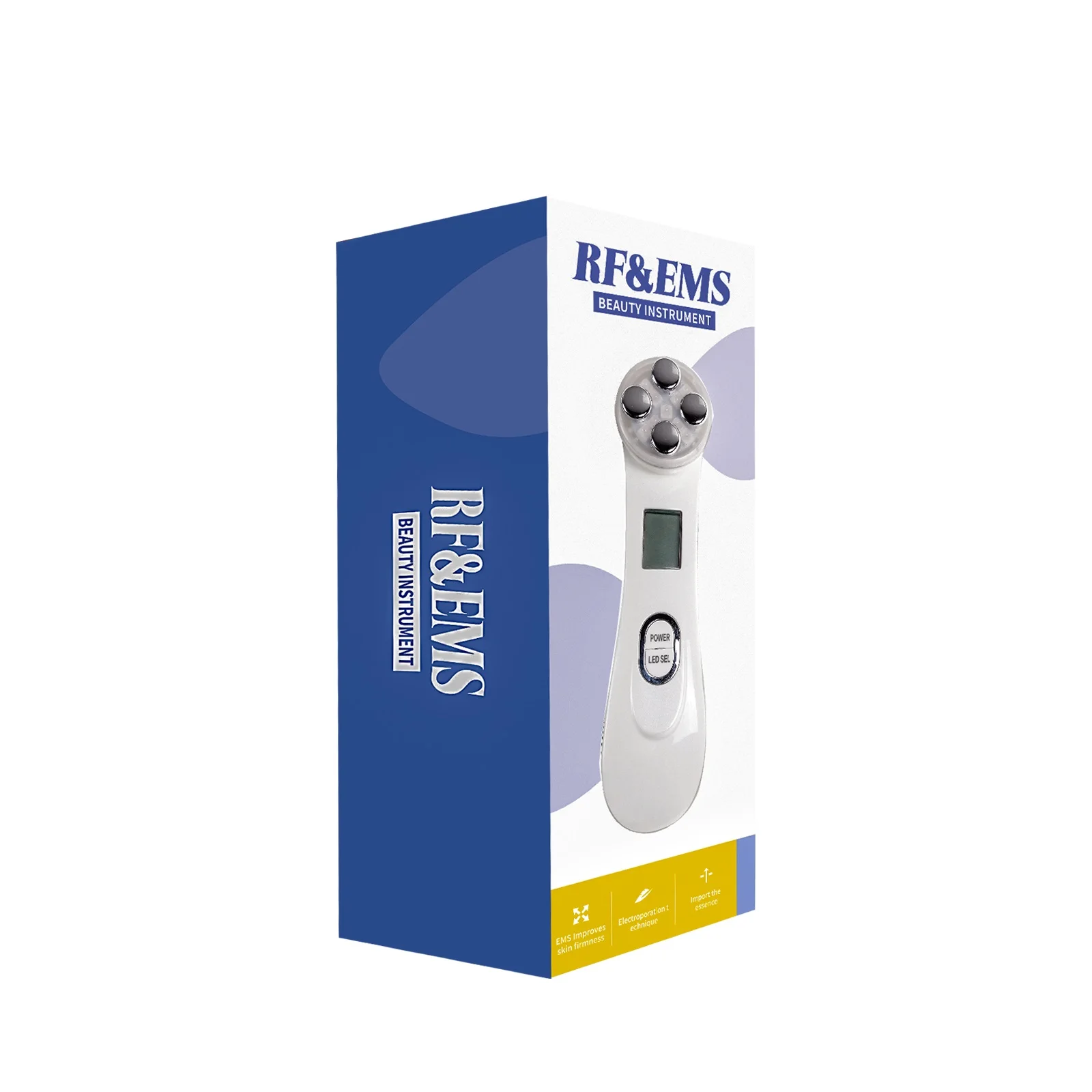 Dispositivo de belleza de fotones LED de electroporación EMS, estiramiento de la piel, estiramiento, cuidado de la piel 