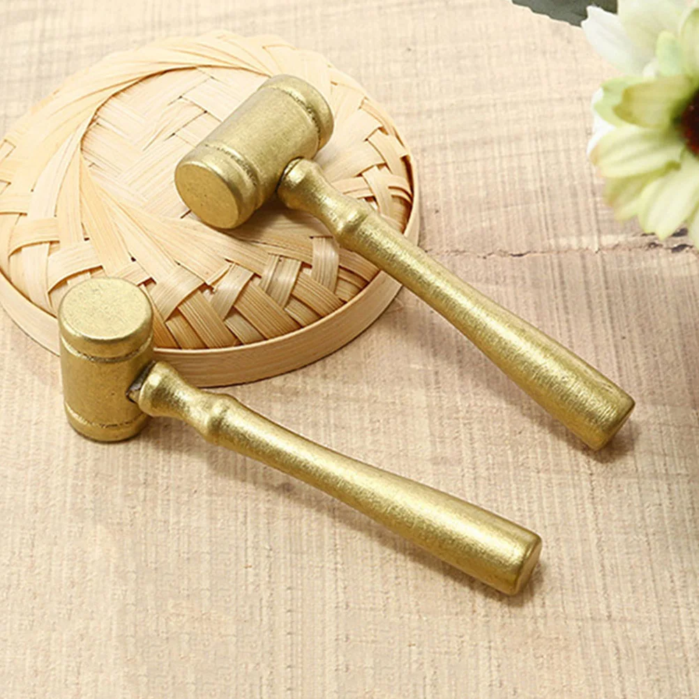 

Wooden Gavel 4pcs Mini Judge Hammer for Kids Small Auction Mallet Party Game Prop Classroom Decor Roleplay Toy Gift