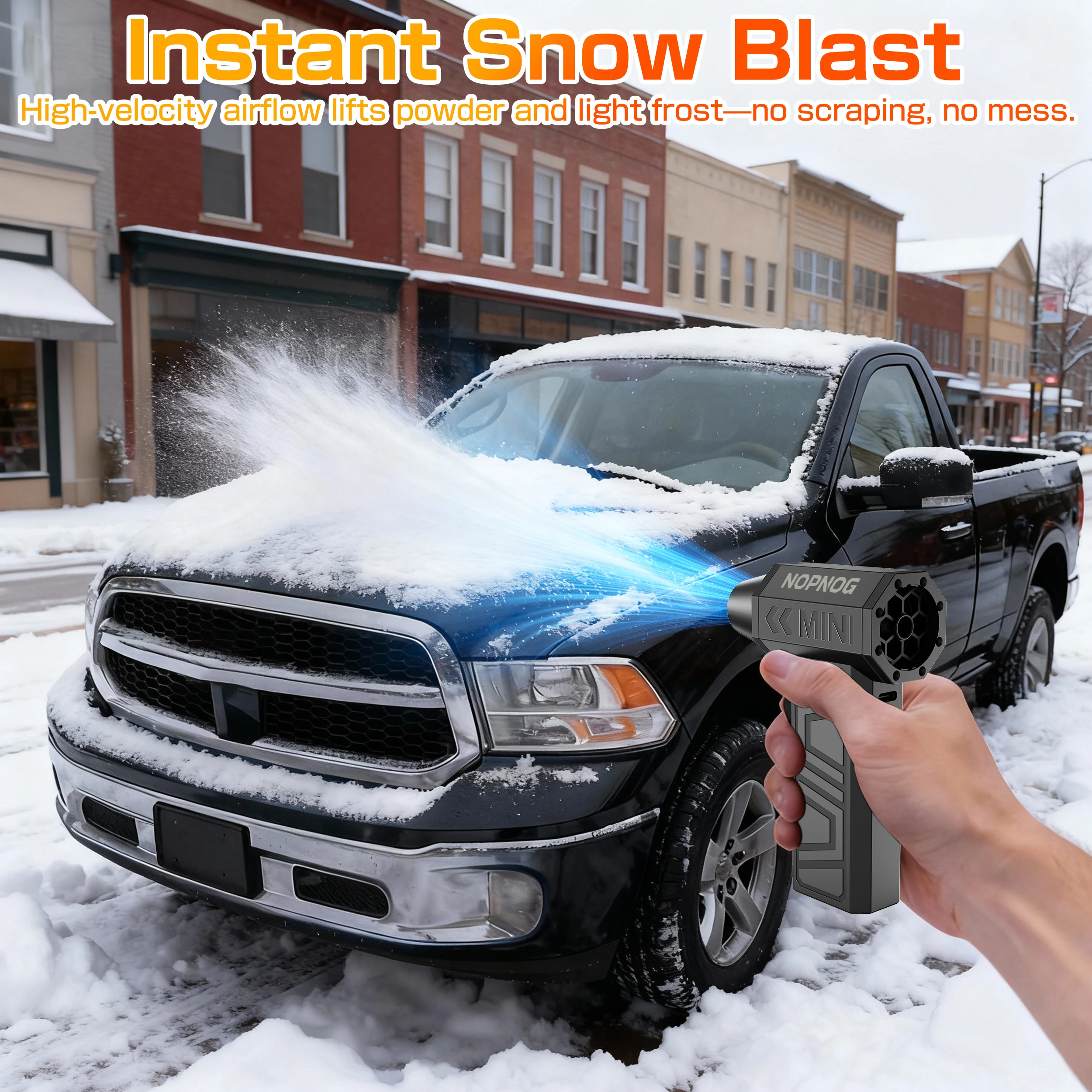 لسيارة RV شاحنة مقطورة منفاخ مروحة تربو تهب الثلوج 2 في 1 مكنسة كهربائية أوتوماتيكية تنظيف تهب أداة يده مروحة نفاثة عنيفة #6