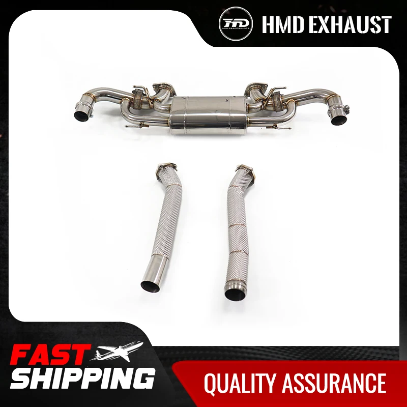 

HMD Stainless Steel Exhaust System Performance Catback Resoneant tube for Aston Martin DB11 V8 4.0T Valve Muffler