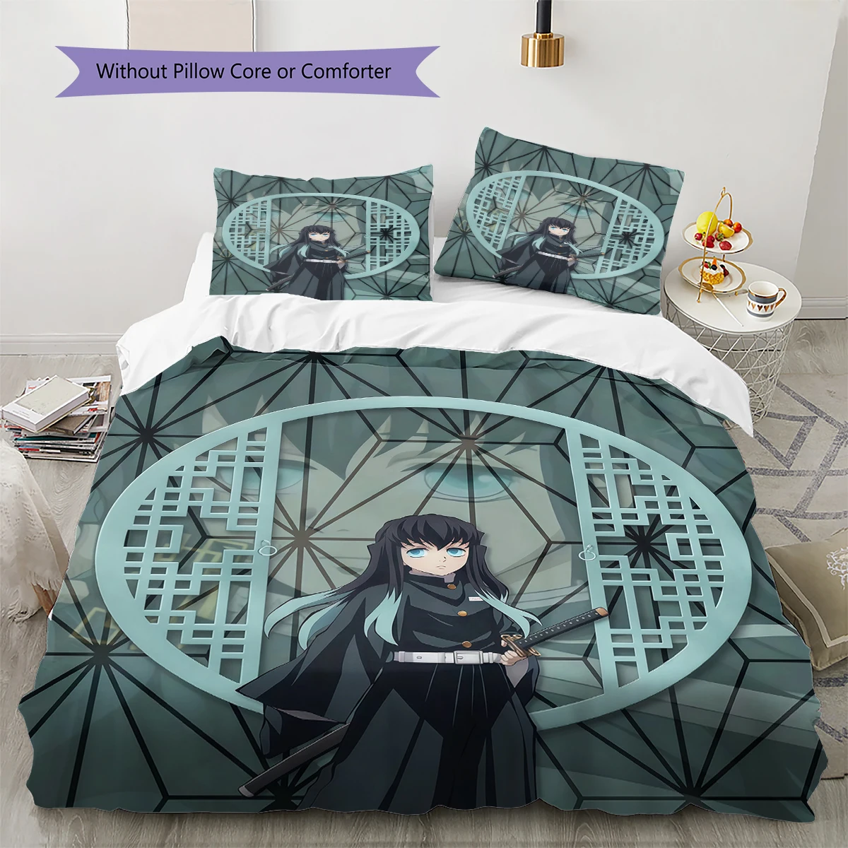 Demon Slayer Art Duvet Cover - Comfortable Soft, Kids Bedding Gift, Extra Large Various Sizes -HE35