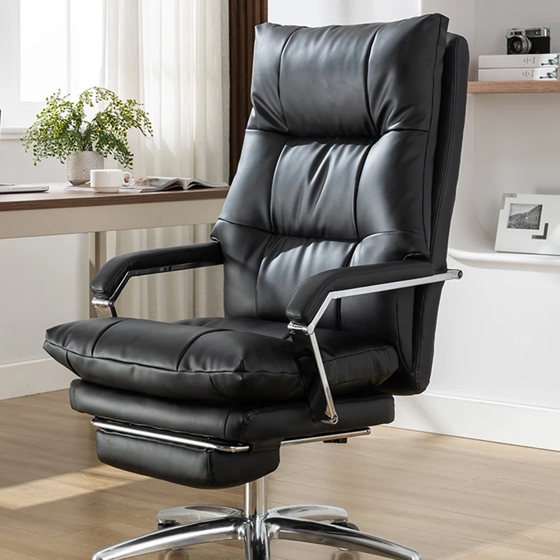 Comfortable Game Chair Computer Armchair Office Footrest Height Adjustable Furniture Recliner Relaxing Vanity Gaming Work Luxury