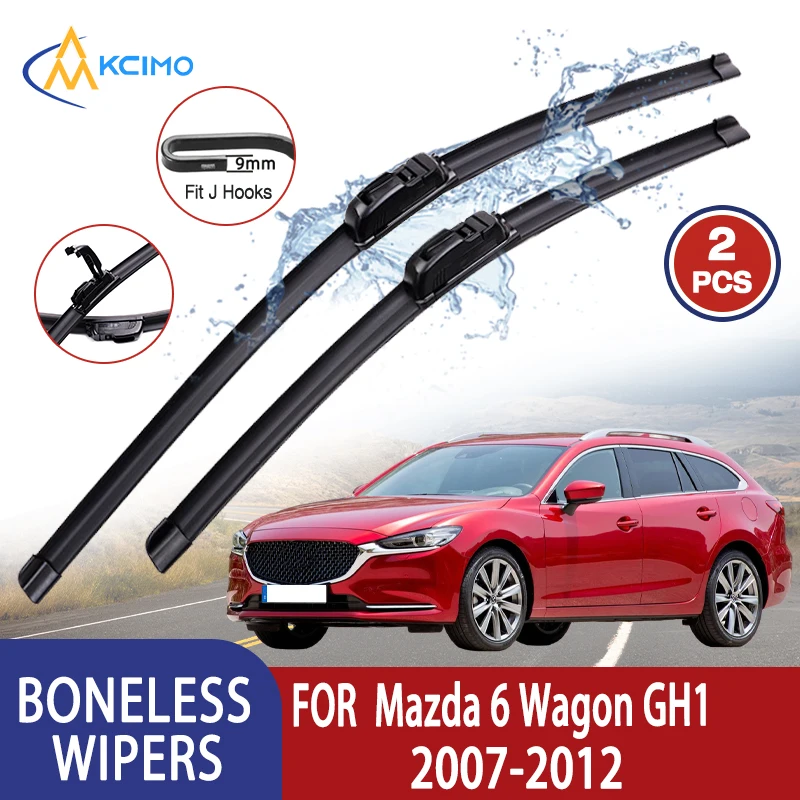 

Касимо для Mazda 6 Wagon GH1 2007-2012 Автомобильный дворник U-типа Мягкий резиновый стеклоочиститель без костей HD Тихий прочный автомобильный дворник 24 "+ 14"
