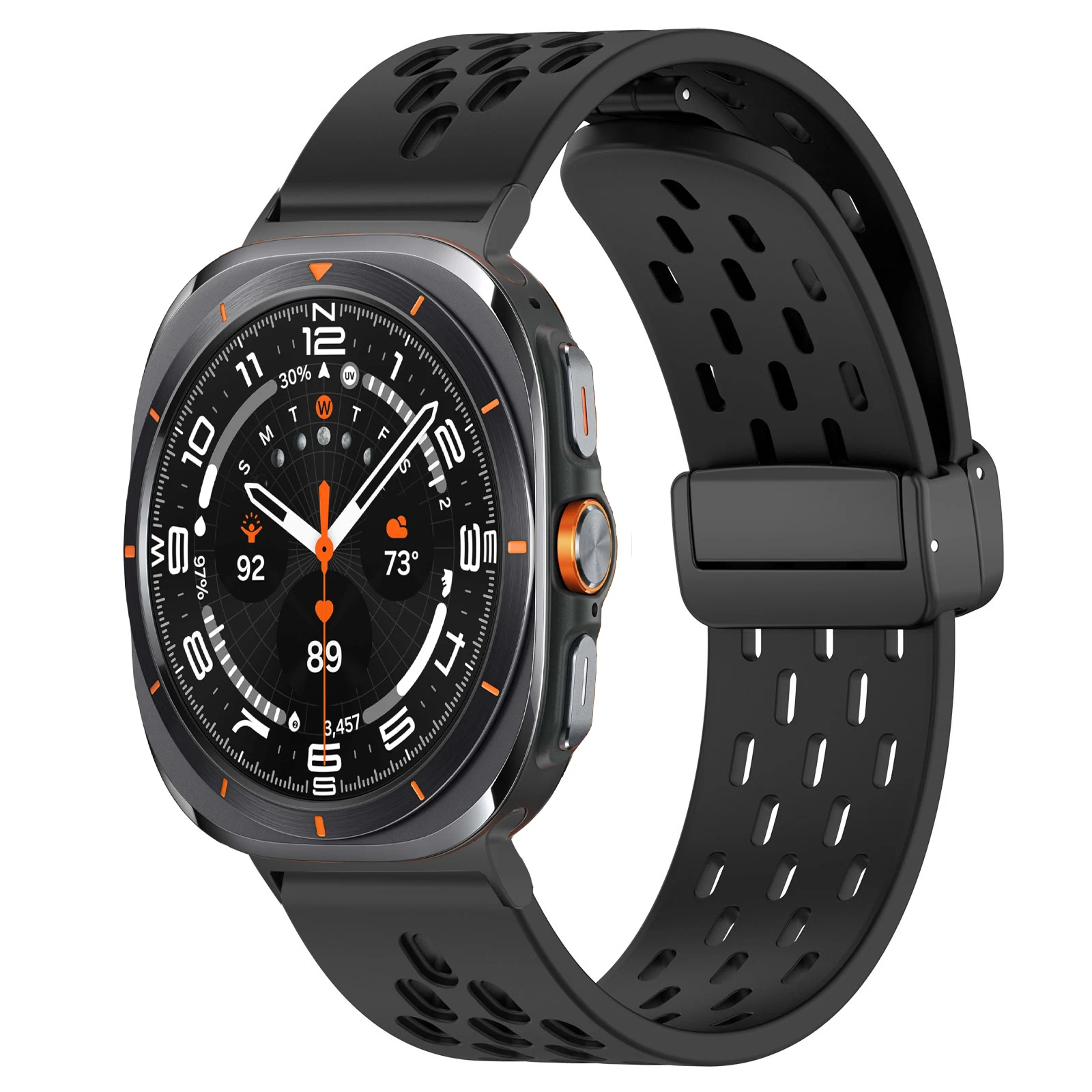 

Magnetic Loop For Samsung Watch 7 ultra band 47mm Accessories sport Silicone belt bracelet correa Galaxy Watch Ultra Strap 47 mm