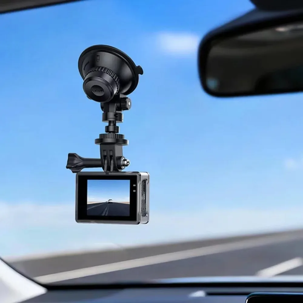 Ultra 5K 4K Wireless Mic/Cycling Combo Dual Screen Camera 20MP 5G WiFi SteadyMotion 2.0 for Driving Live Streaming Recording